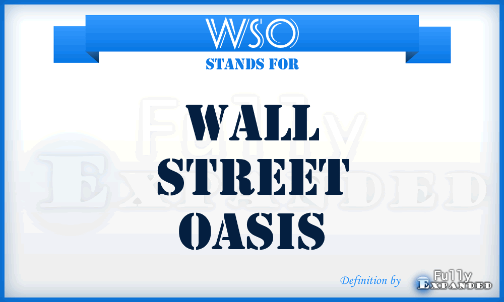 WSO - Wall Street Oasis