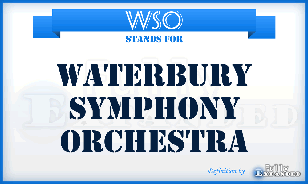 WSO - Waterbury Symphony Orchestra