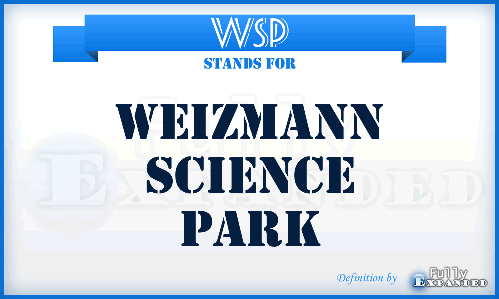 WSP - Weizmann Science Park
