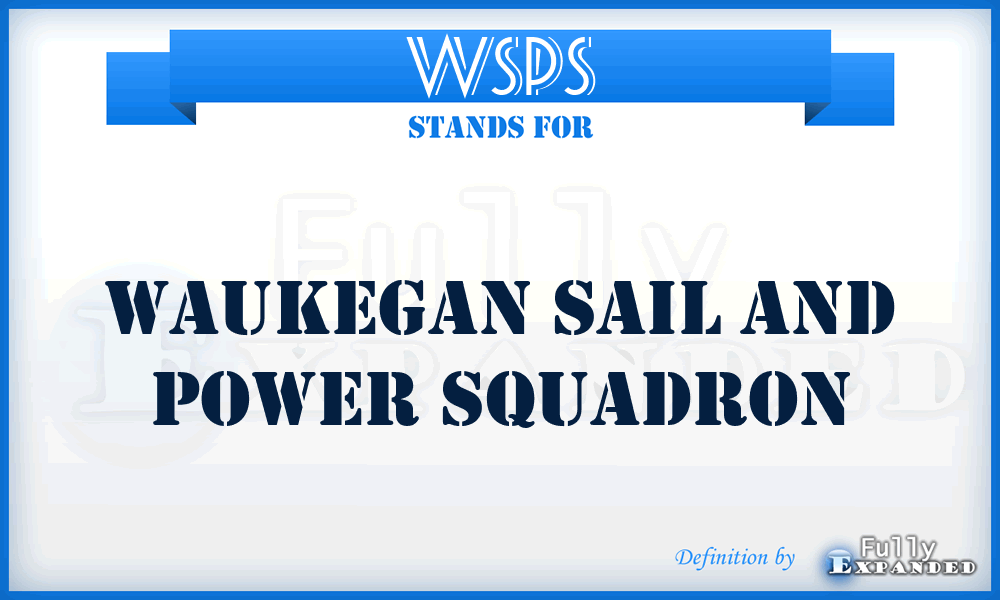 WSPS - Waukegan Sail and Power Squadron