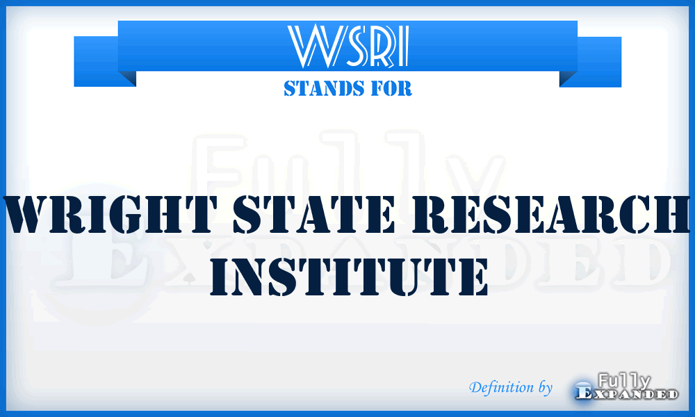 WSRI - Wright State Research Institute