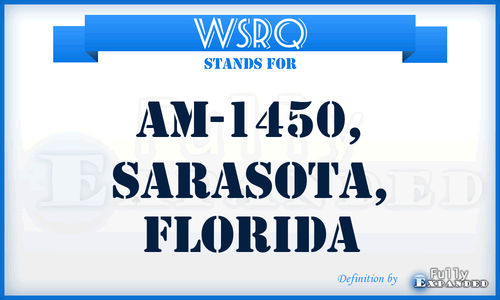 WSRQ - AM-1450, Sarasota, Florida