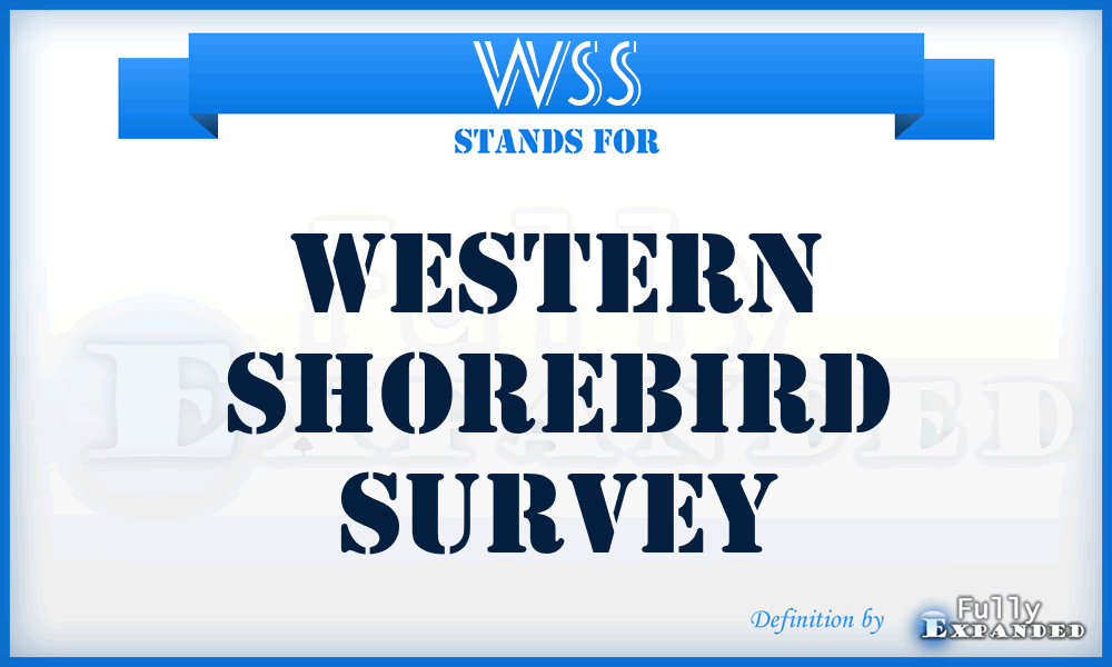 WSS - Western Shorebird Survey