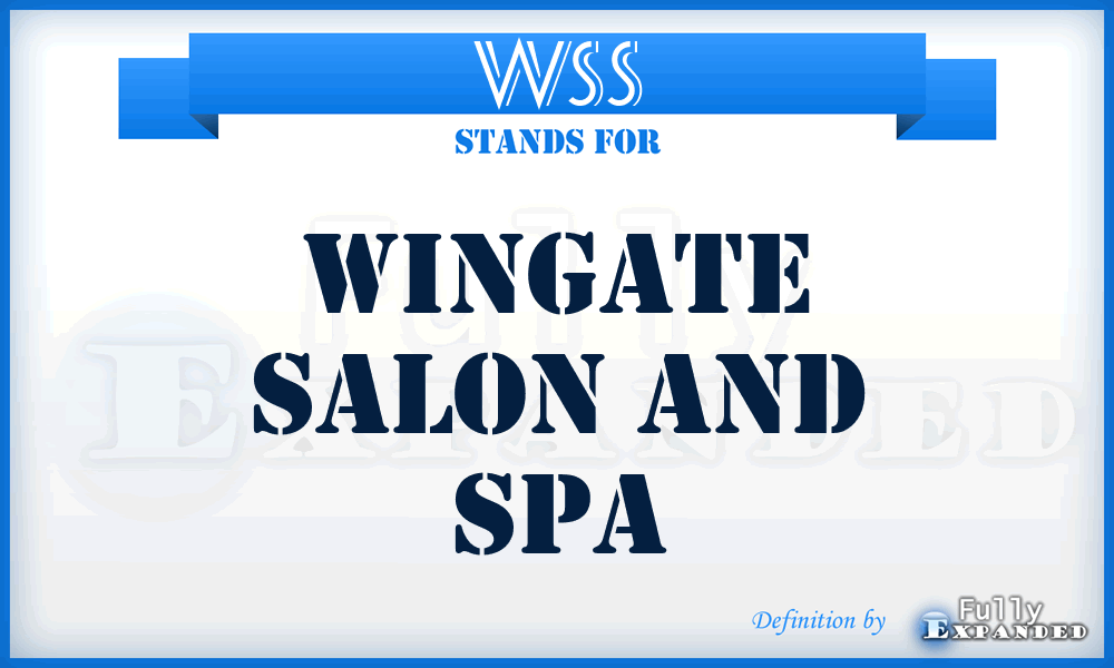 WSS - Wingate Salon and Spa