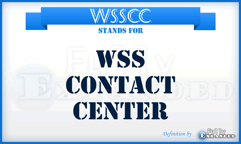 WSSCC - WSS Contact Center