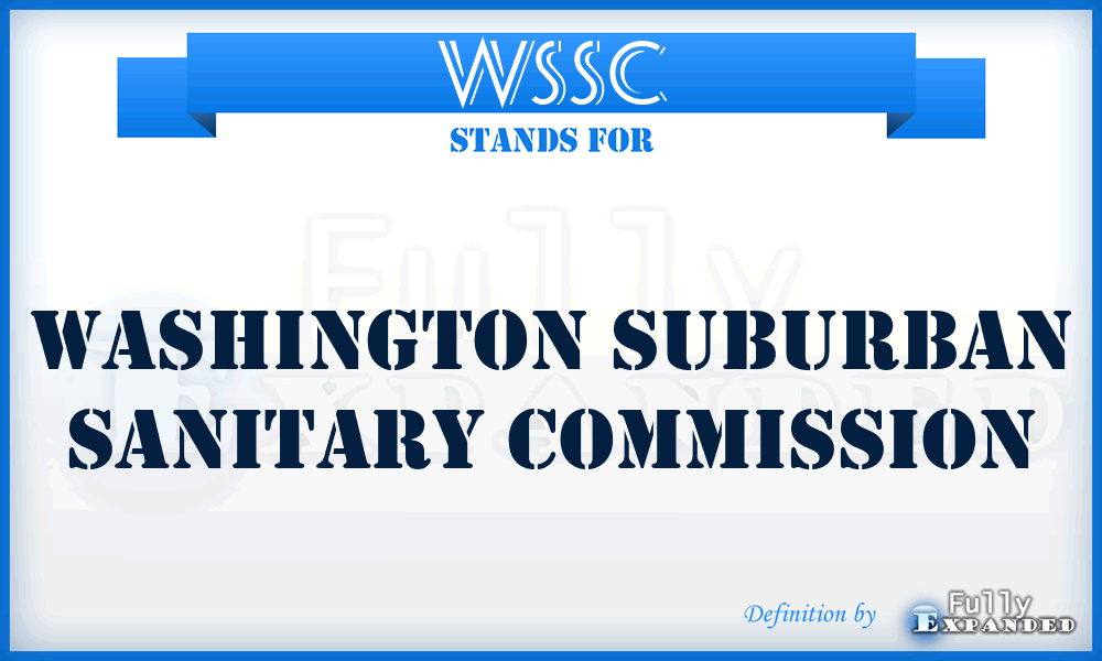 WSSC - Washington Suburban Sanitary Commission