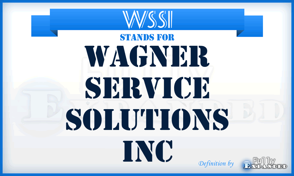 WSSI - Wagner Service Solutions Inc