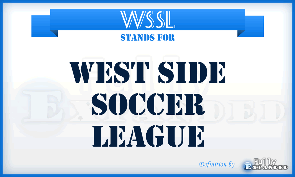 WSSL - West Side Soccer League