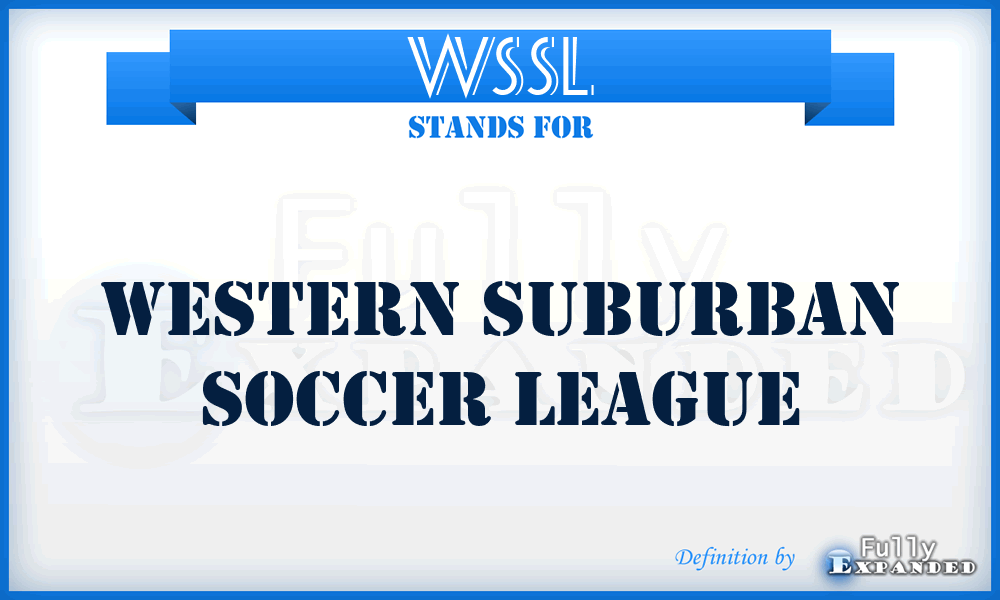 WSSL - Western Suburban Soccer League