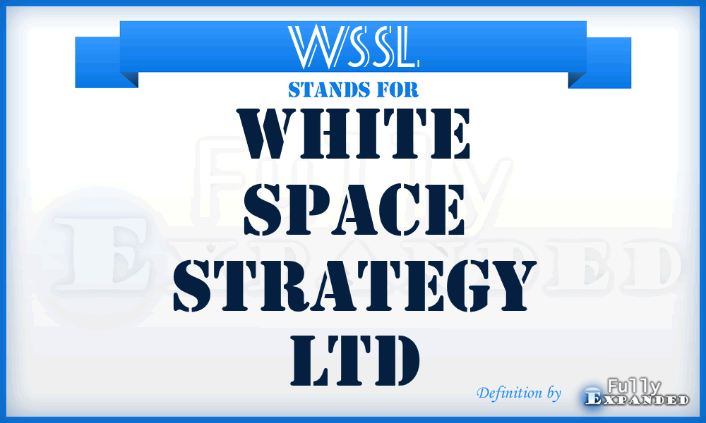 WSSL - White Space Strategy Ltd