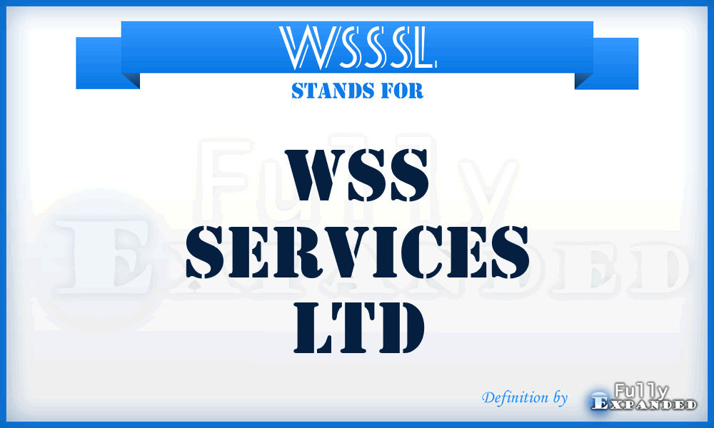 WSSSL - WSS Services Ltd