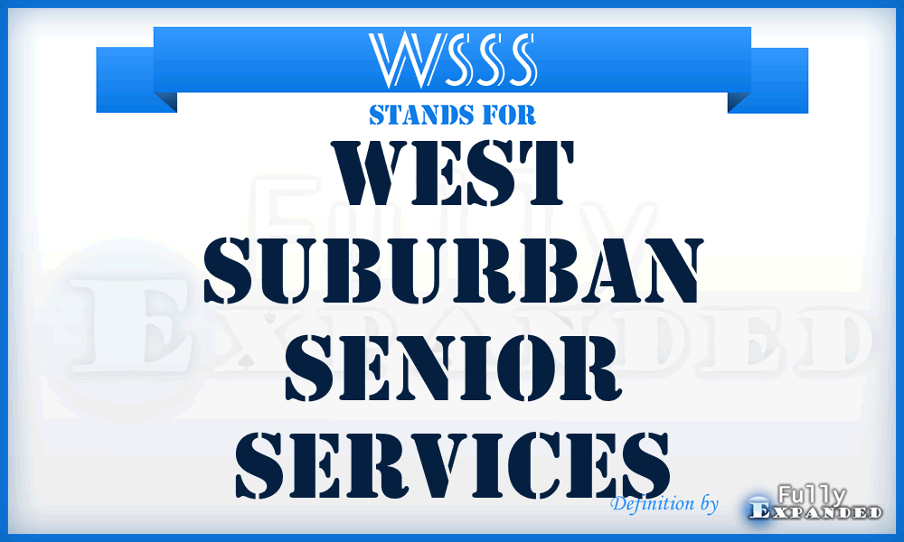 WSSS - West Suburban Senior Services