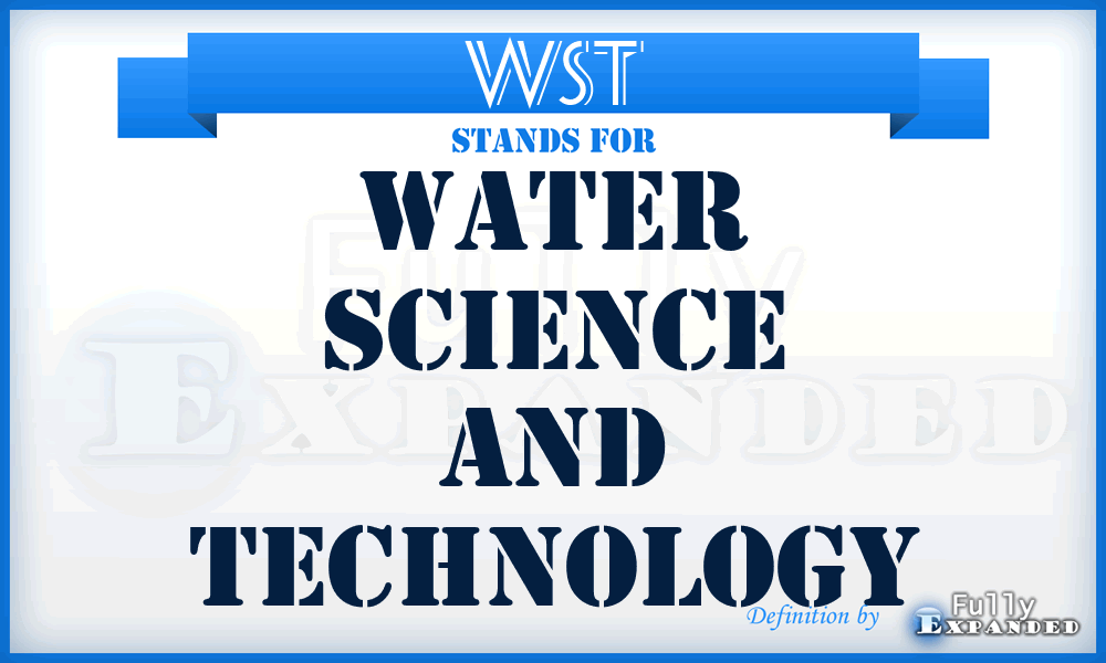 WST - Water Science and Technology