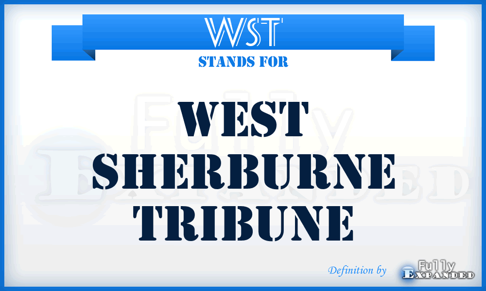 WST - West Sherburne Tribune