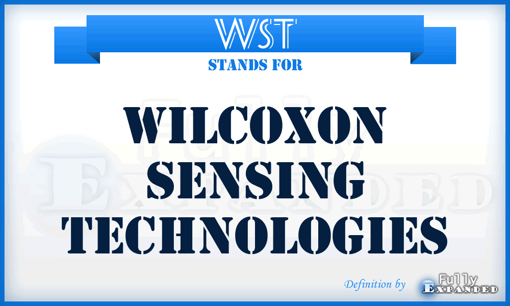 WST - Wilcoxon Sensing Technologies