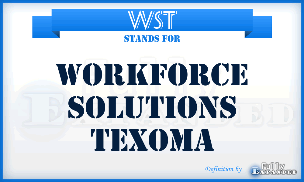 WST - Workforce Solutions Texoma
