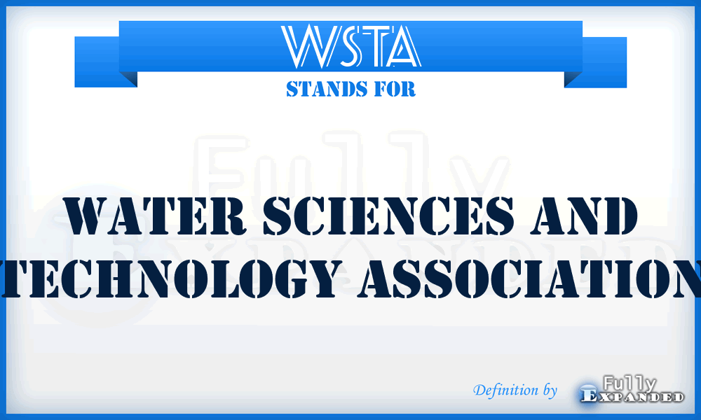 WSTA - Water Sciences and Technology Association