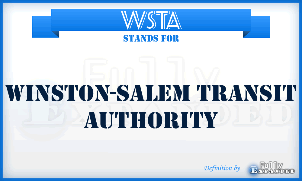 WSTA - Winston-Salem Transit Authority