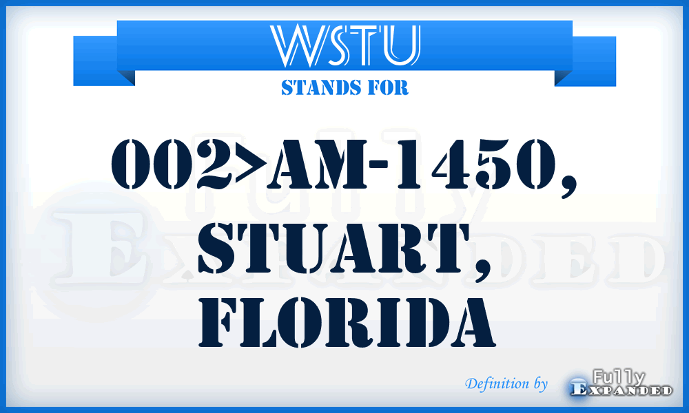 WSTU - 002>AM-1450, Stuart, Florida