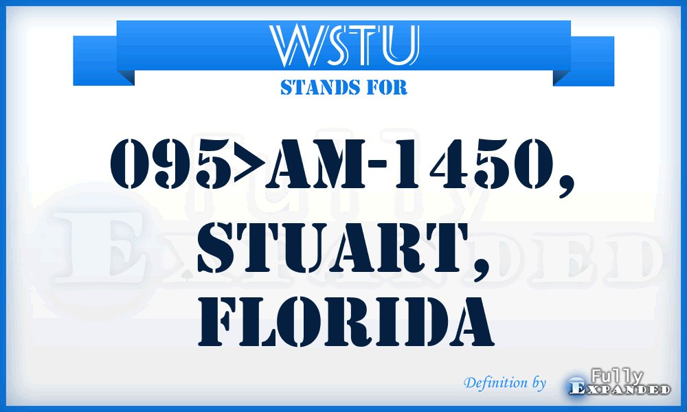 WSTU - 095>AM-1450, Stuart, Florida