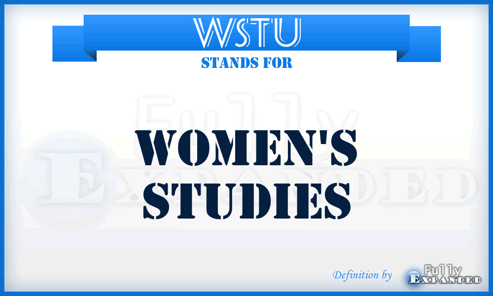 WSTU - Women's Studies