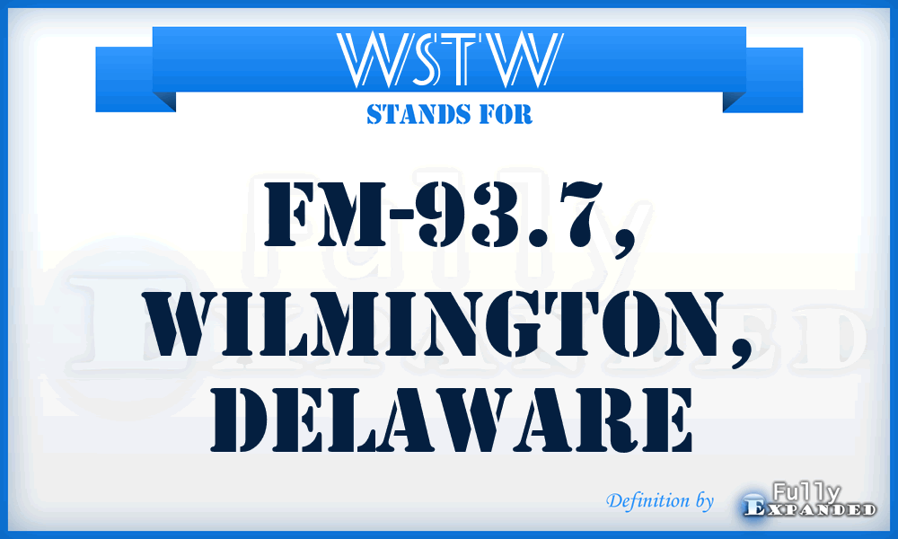 WSTW - FM-93.7, Wilmington, Delaware