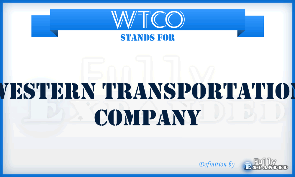 WTCO - Western Transportation Company