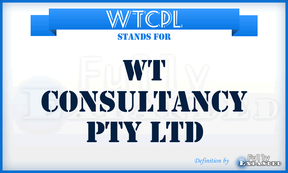 WTCPL - WT Consultancy Pty Ltd