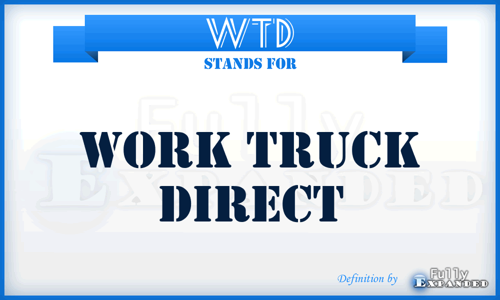 WTD - Work Truck Direct