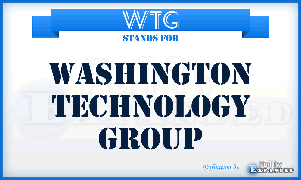 WTG - Washington Technology Group