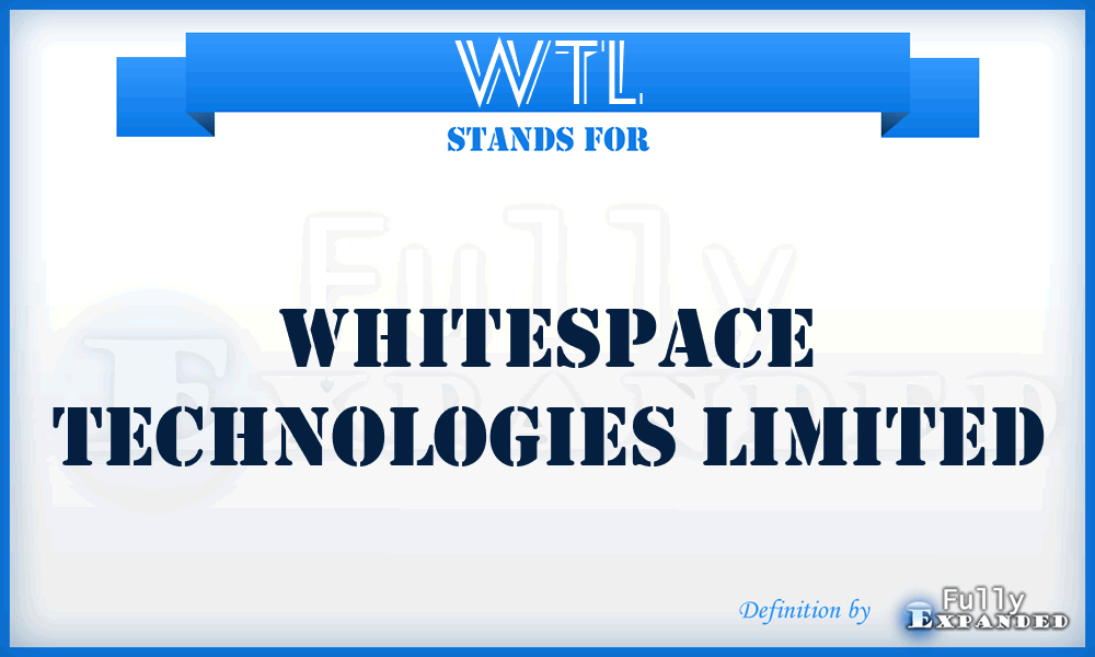 WTL - Whitespace Technologies Limited