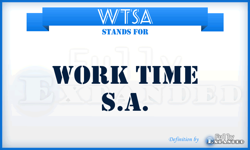 WTSA - Work Time S.A.
