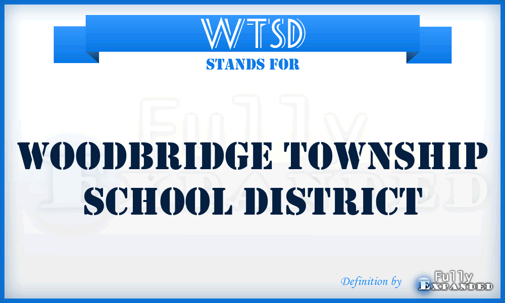 WTSD - Woodbridge Township School District