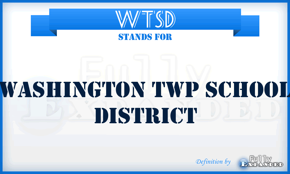 WTSD - Washington Twp School District