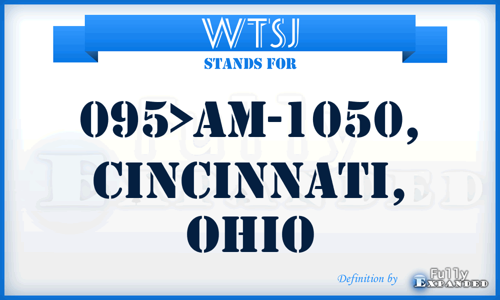 WTSJ - 095>AM-1050, Cincinnati, Ohio