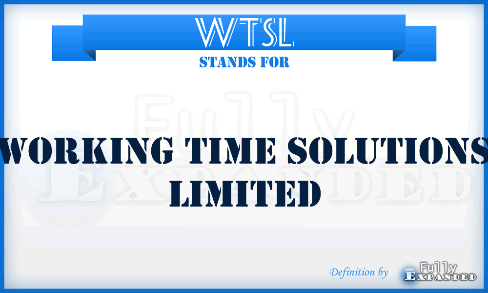 WTSL - Working Time Solutions Limited