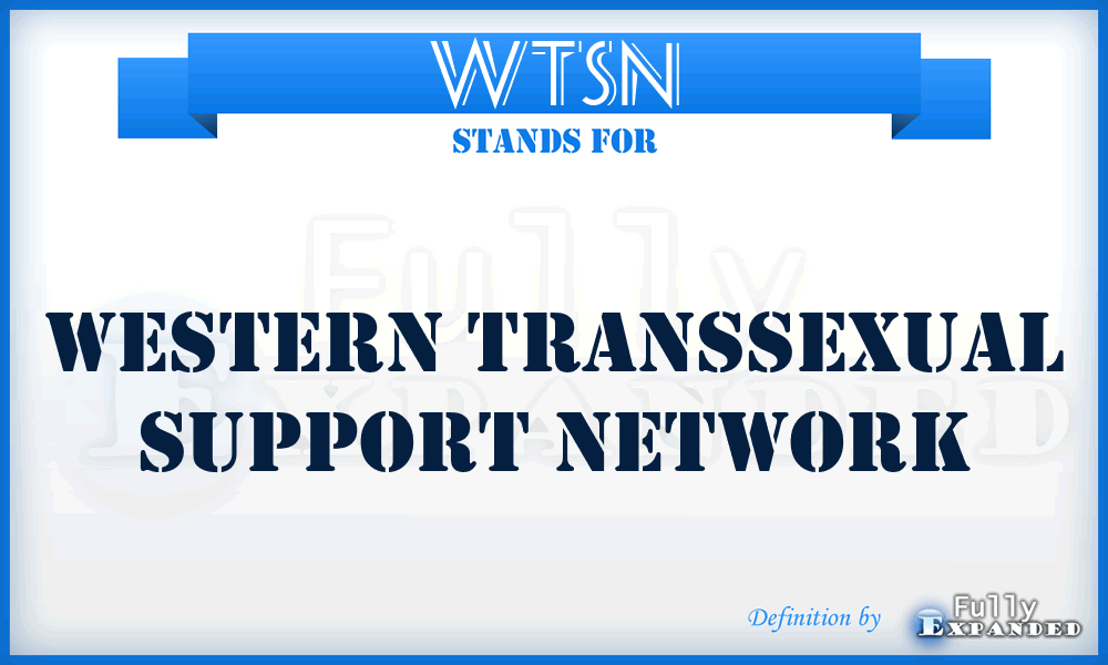 WTSN - Western Transsexual Support Network