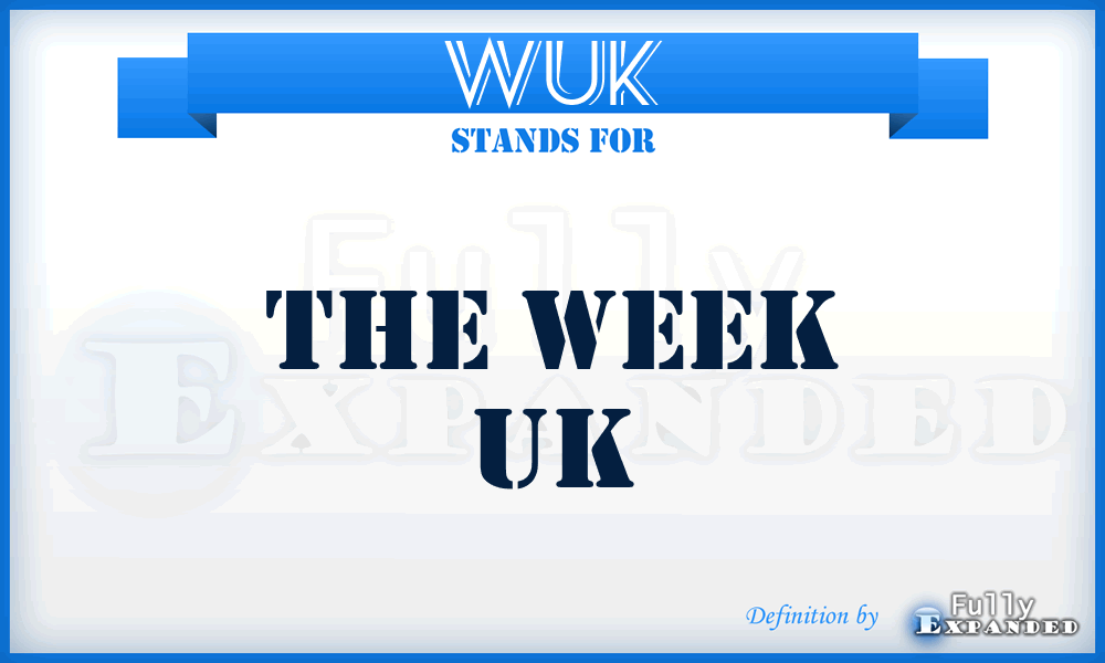 WUK - The Week UK