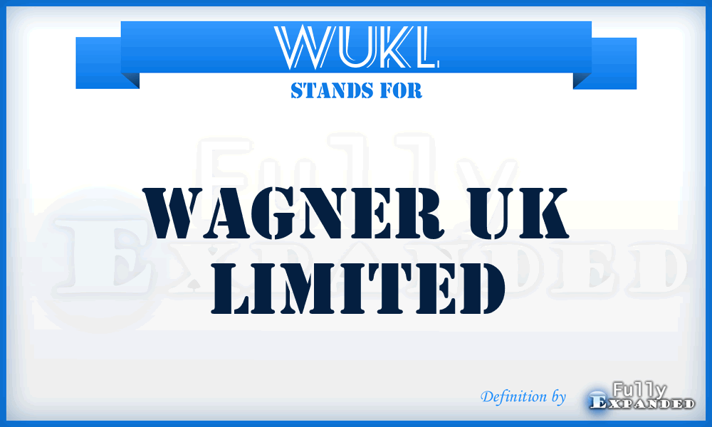 WUKL - Wagner UK Limited