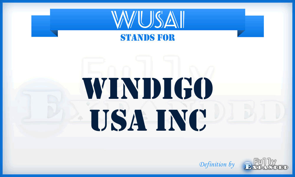 WUSAI - Windigo USA Inc