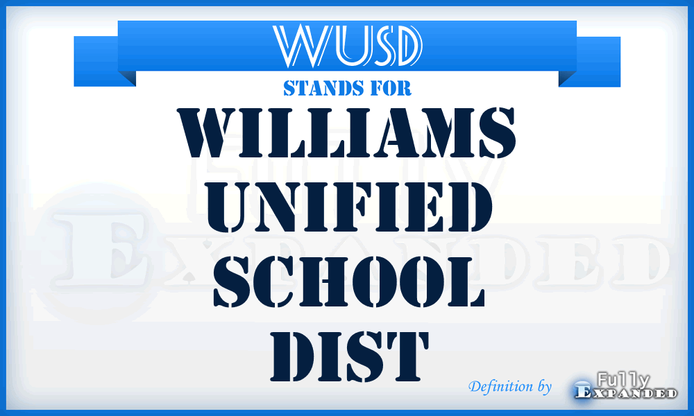 WUSD - Williams Unified School Dist