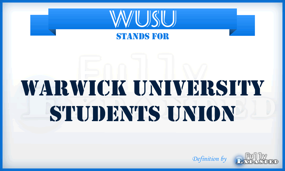 WUSU - Warwick University Students Union