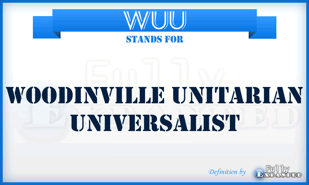 WUU - Woodinville Unitarian Universalist