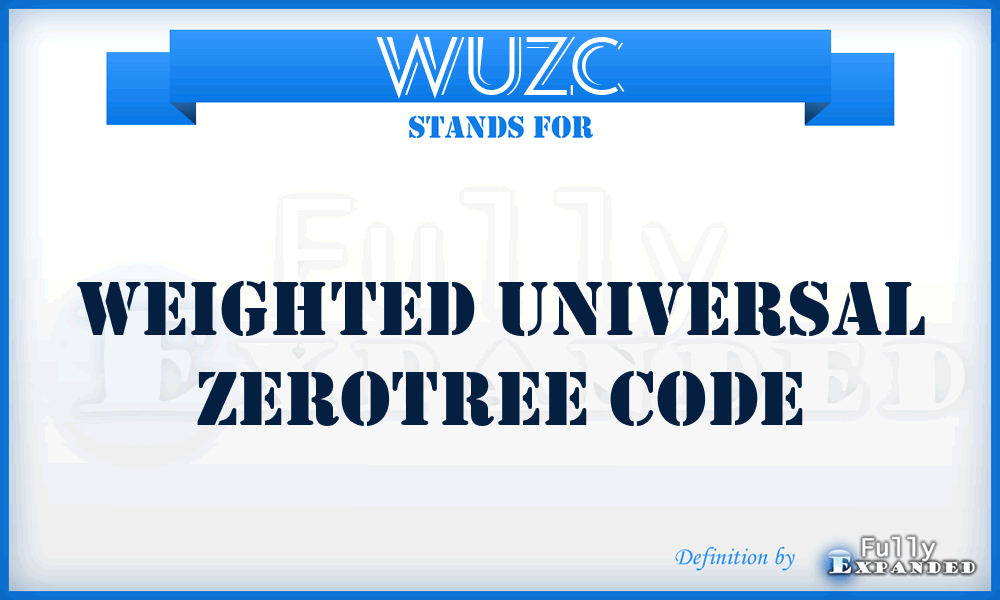 WUZC - Weighted Universal Zerotree Code