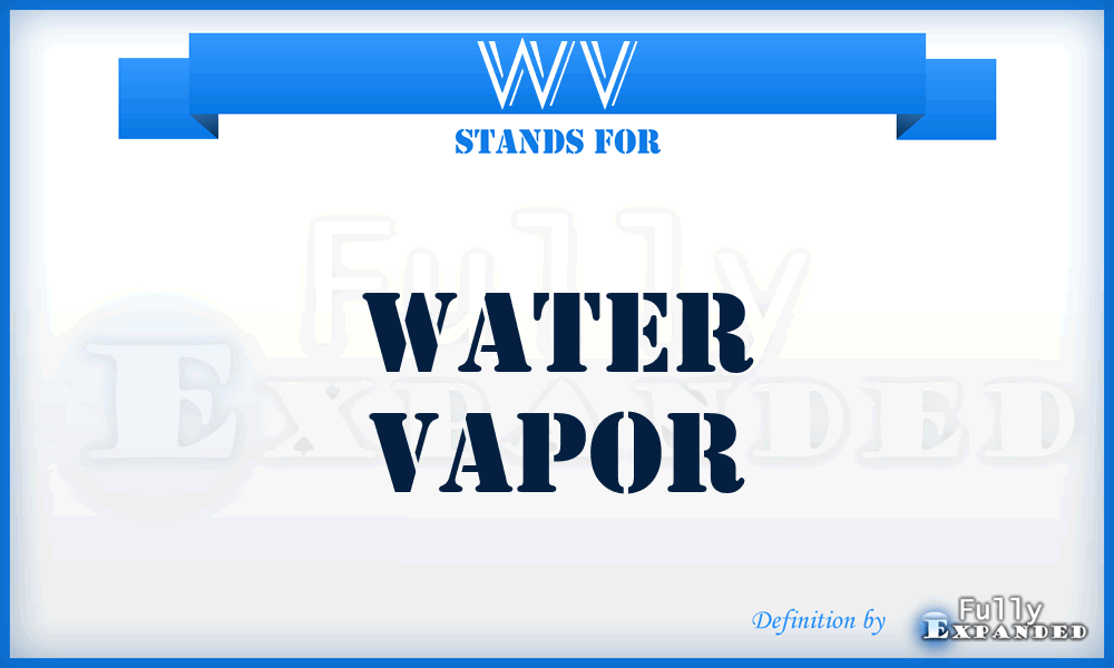 WV - Water Vapor