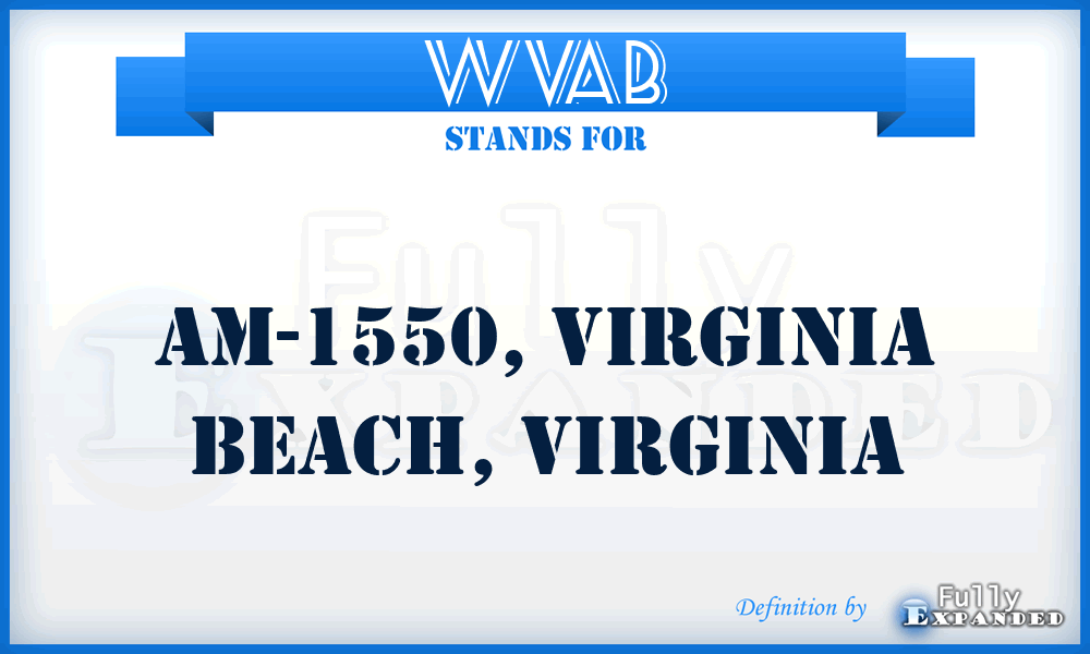 WVAB - AM-1550, VIRGINIA BEACH, Virginia