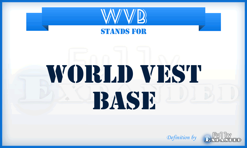WVB - World Vest Base
