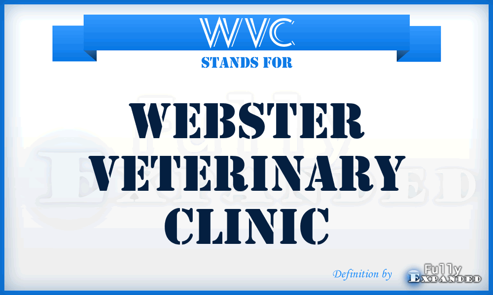 WVC - Webster Veterinary Clinic