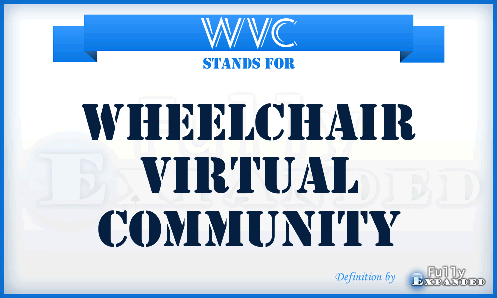 WVC - Wheelchair Virtual Community