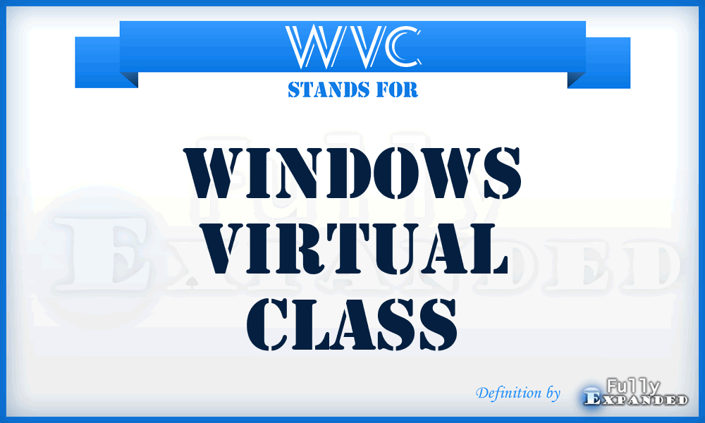 WVC - Windows Virtual Class